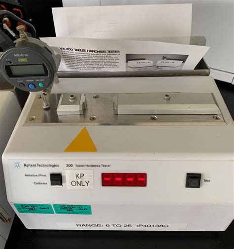 agilent vk 200 hardness tester